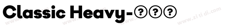 Classic Heavy字体转换